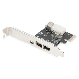 Digitus Tarjeta PCI Express, Firewire 1394a (3 + 1 puerto)