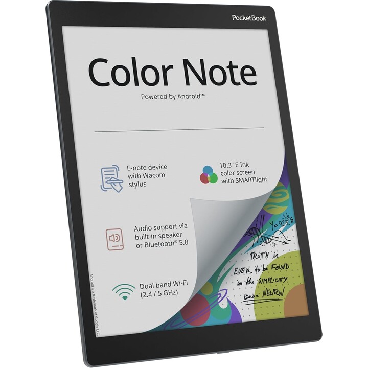PocketBook Color Note, pantalla Kaleido 3 E Ink de 10,3 pulgadas, escritura a mano y lápiz óptico, fácil intercambio de notas