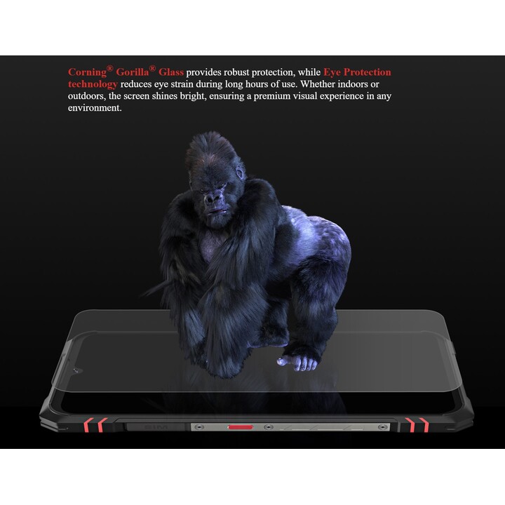 CUBOT Kingkong Star 2, robustes Android 14-Handy, 24 GB (12+12) RAM + 256 GB, 100-MP-Kamera, Schwarz