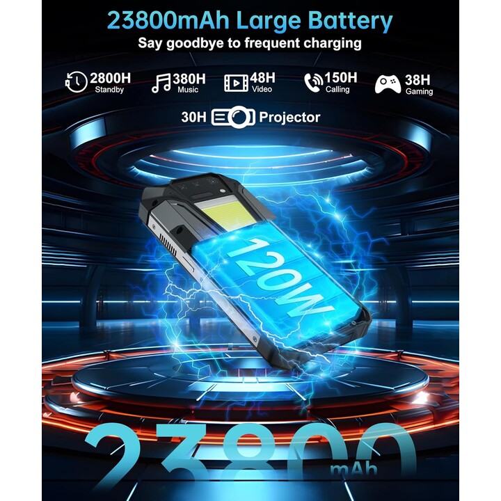 Unihertz 8849 Tank 2 Pro Projektor 12 GB/512 GB – robustes Mobiltelefon