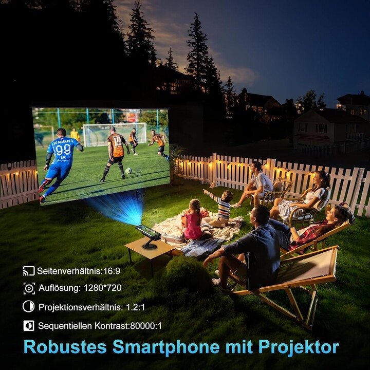 Unihertz 8849 Tank 2 Pro Projektor 12 GB/512 GB – robustes Mobiltelefon