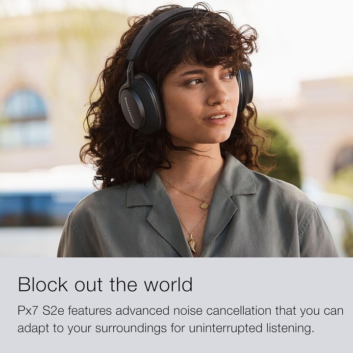 Bowers & Wilkins PX7 S2e, Over-Ear Noise Cancelling Wireless Headphones with Qualcomm aptX™ Adaptive & Fast Charging, Cloud Gray