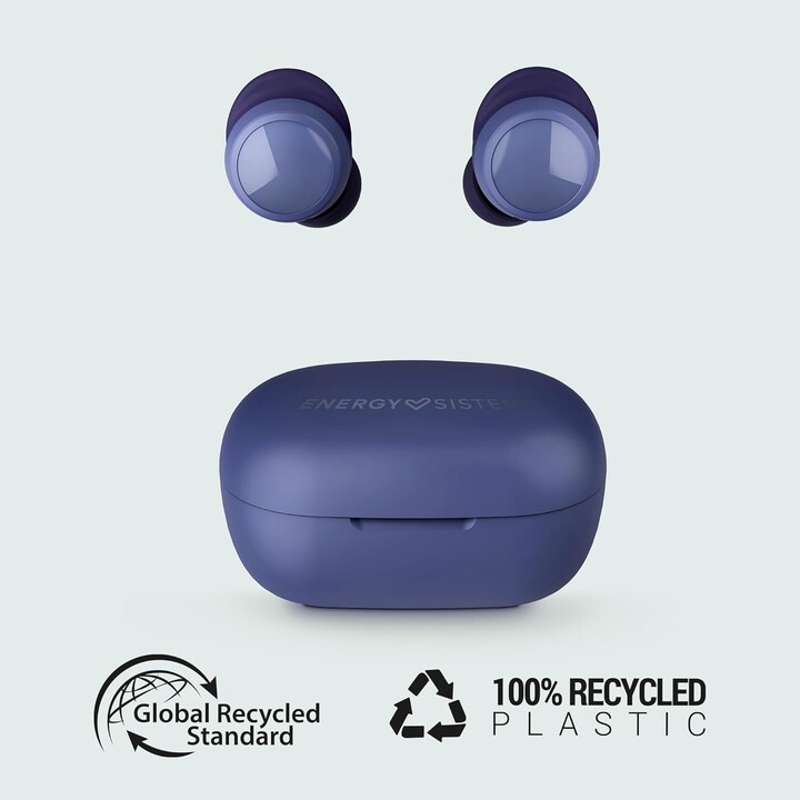 Fone de ouvido intra-auricular Energy Sistem + microfone racebuds tws bluetooth indigo