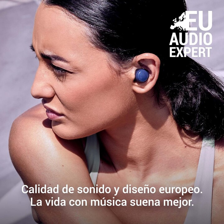 Fone de ouvido intra-auricular Energy Sistem + microfone racebuds tws bluetooth indigo