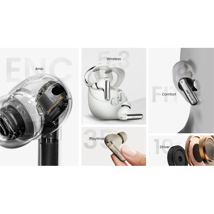 HiFuture Sonic AIR TWS Nero - Auricolari Bluetooth