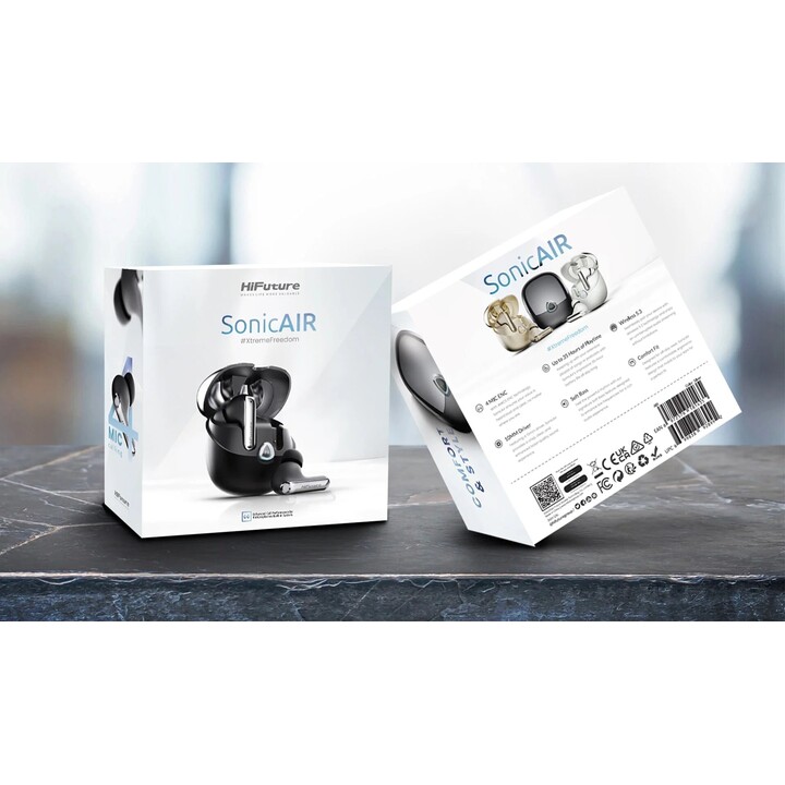 HiFuture Sonic AIR TWS Schwarz - Bluetooth-Kopfhörer