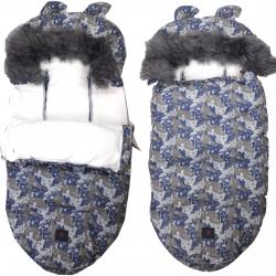 Extralink Spiworek WÓzka Fotelika Sanek Z Uszami Futerko Ocieplany NiemowlĘcy 100cm Moro