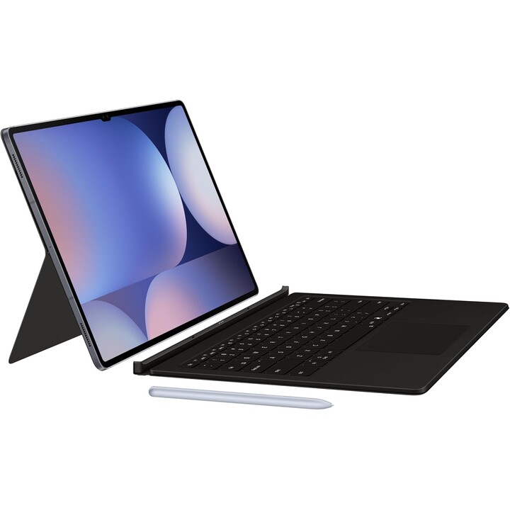 Samsung SM-X910 Tab S9 Ultra QWERTZ Capa de livro com teclado fino preto EF-DX910BB