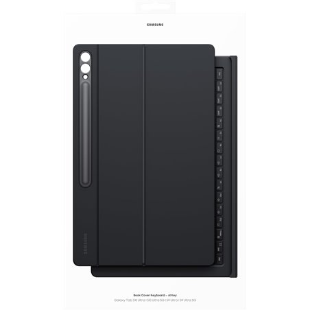 Samsung SM-X910 Tab S9 Ultra QWERTZ Book Cover Keyboard Slim Black EF-DX910BB