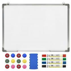 Pizarra Magnética Borrable en Seco Blanca 60 x 90 cm + Acessórios