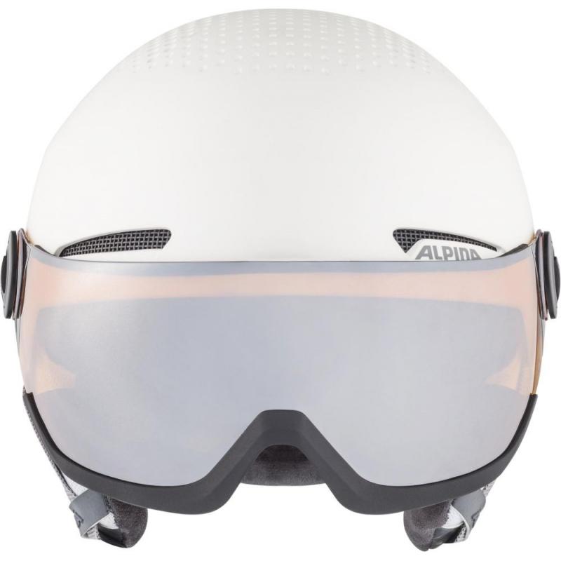 CASCO DE INVIERNO ALPINA ARBER VISOR Q-LITE BLANCO MATE 54-58