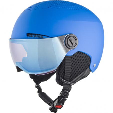 CASCO DE INVIERNO ALPINA ZUPO VISOR Q-LITE BLUE MATT 51-55