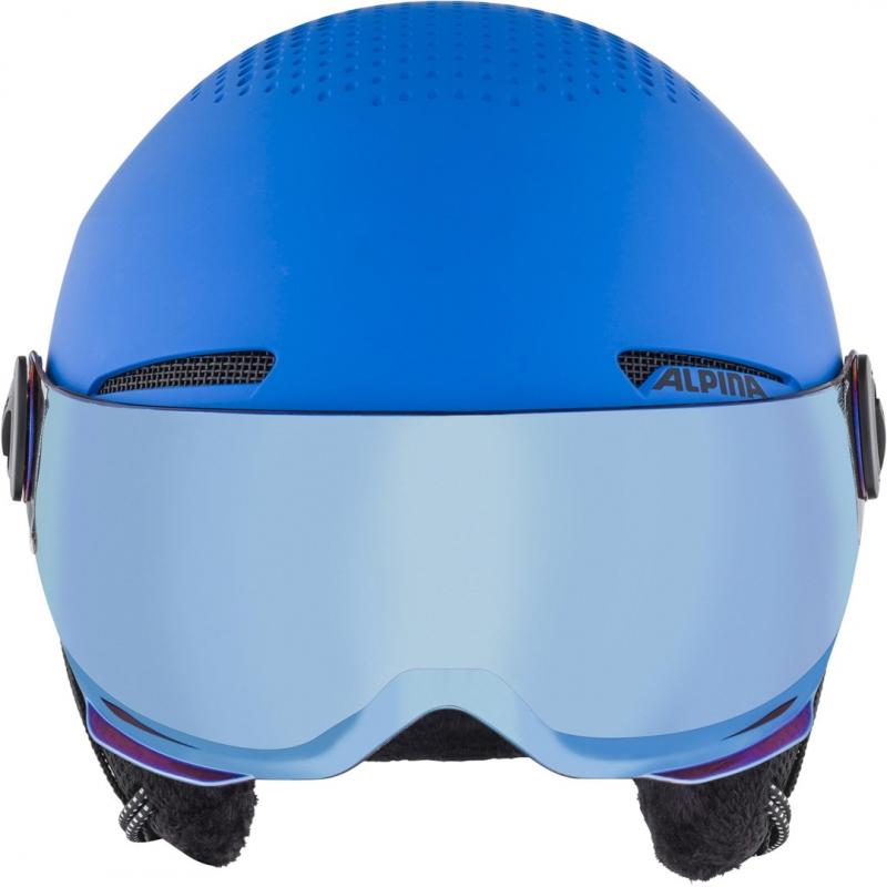 CASCO DE INVIERNO ALPINA ZUPO VISOR Q-LITE BLUE MATT 51-55