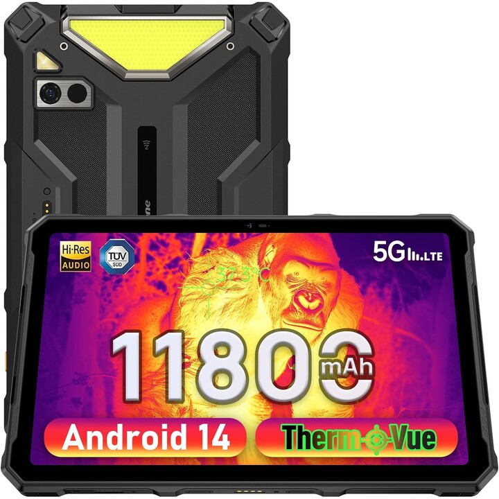 Ulefone Armor Pad 4 Ultra 5G Thermique 256 Go 8 Go Noir DS EU