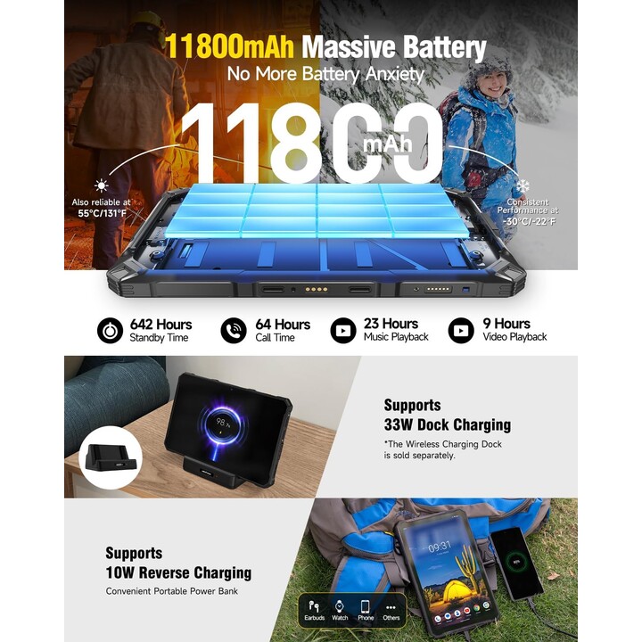Ulefone Armor Pad 4 Ultra 5G 256 GB 8GB Preto DS UE