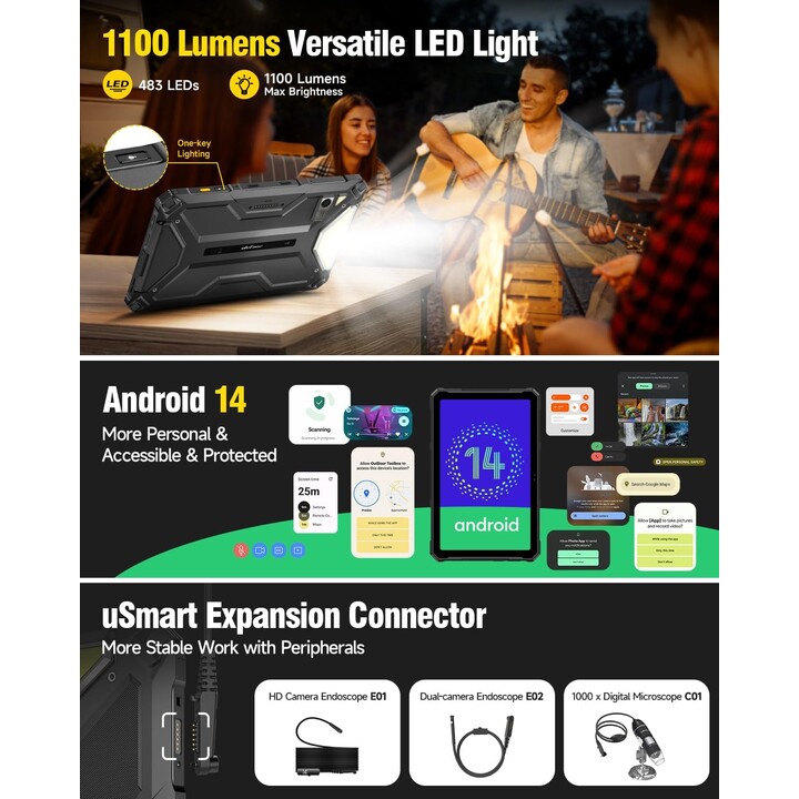 Ulefone Armor Pad 4 Ultra 5G 256 GB 8GB Negro DS EU