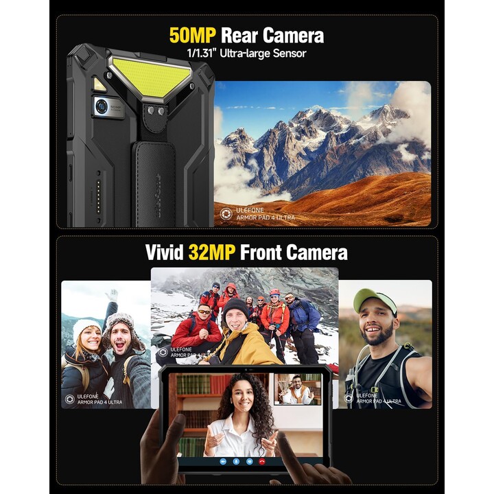 Ulefone Armor Pad 4 Ultra 5G 256 GB 8GB Negro DS EU