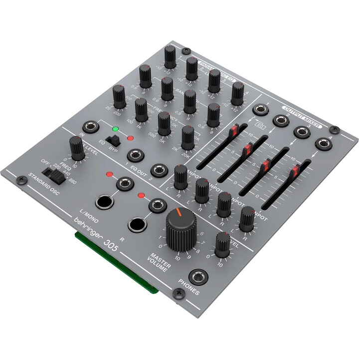 Behringer 305 Eq/mezclador/salida EQ analógico y módulo mezclador Eurorack