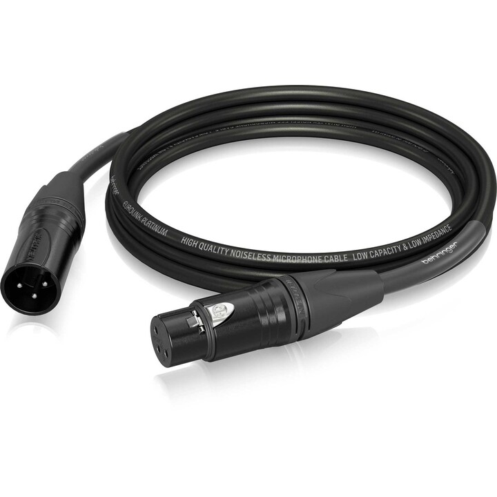 Behringer Neutrik Câble micro XLR mâle vers XLR femelle 3 m Platinum Performance PMC-300