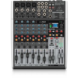 Behringer XENYX X1204USB Mélangeur Premium 12 entrées 2/2 bus avec préamplis micro et compresseurs XENYX