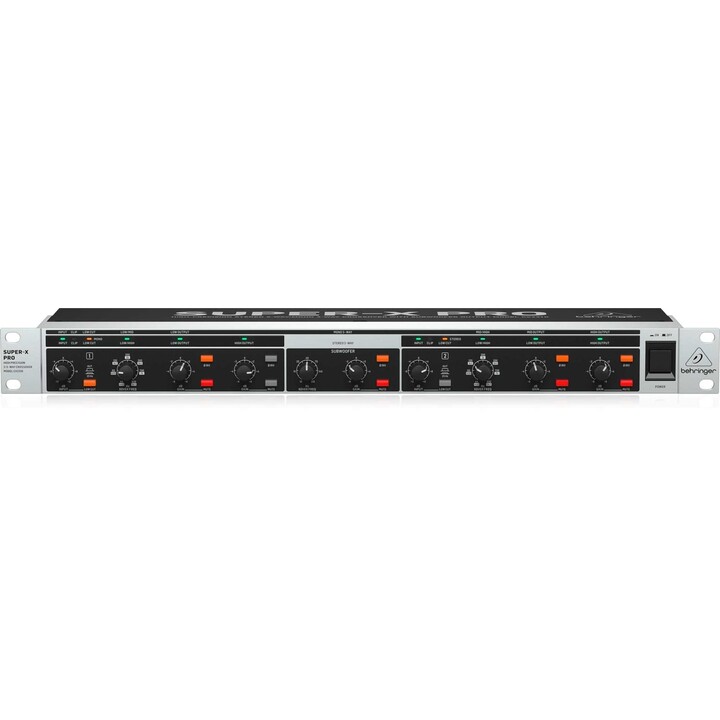 Behringer Super-X Pro CX2310 V2 Stereo 2 vias / Mono 3 vias Crossover com subwoofer