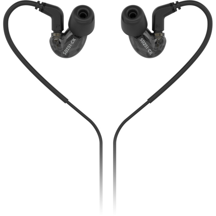 Behringer SD251-CK Cuffie intrauricolari con connettore MMCX, nere
