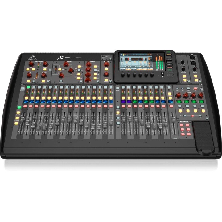 Behringer X32 digitales Mischpult mit 40 Eingängen und 25 Bussen und 32 programmierbaren Midas-Vorverstärkern