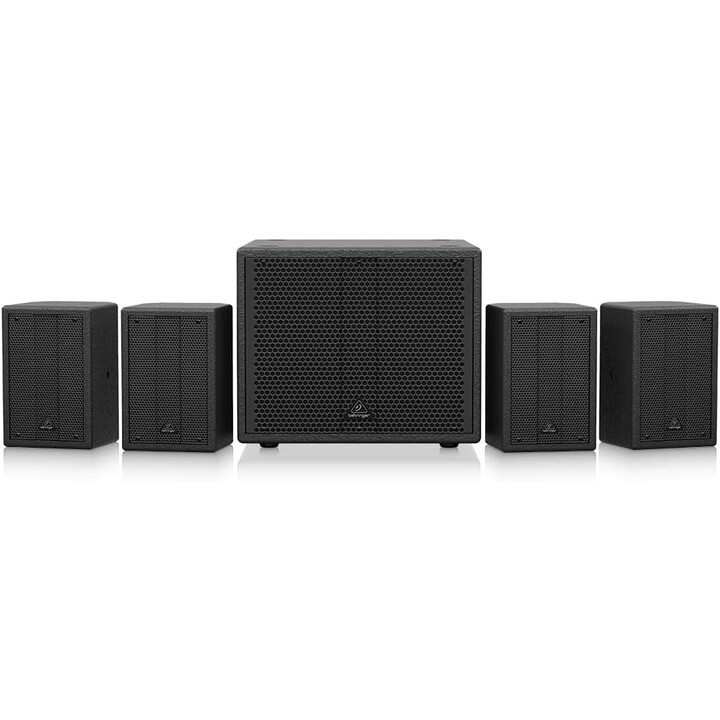 Sistema de alto-falantes Behringer SAT 1004 Bundle Compact 4.1 para plataformas fixas