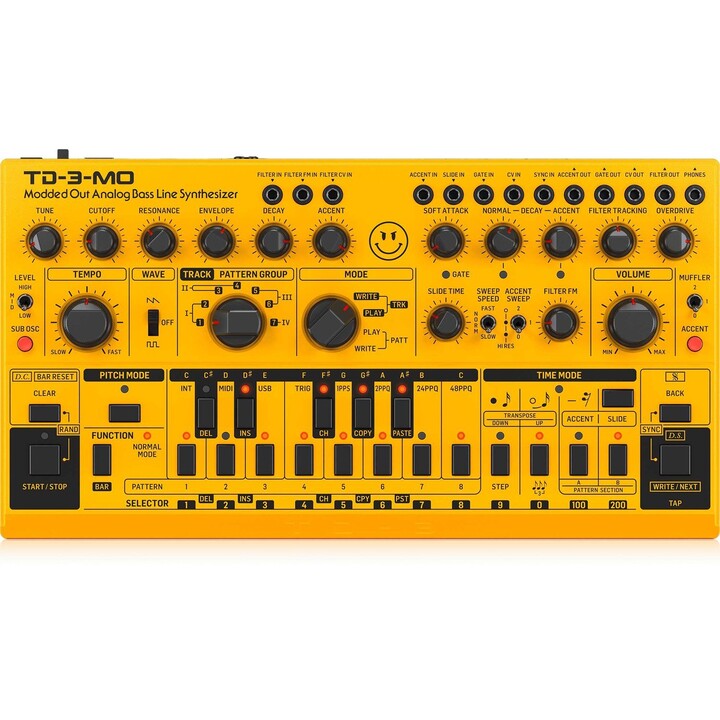 Sintetizador de baixo analógico modificado Behringer TD-3-MM-AA