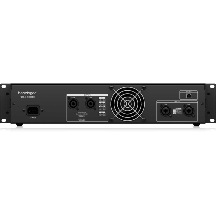 Behringer NX3000D Amplificador de potencia DSP clase D ultraligero de 3000 W