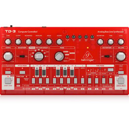 Behringer TD-3-SB Strawberry Analog Bass Line Desktop-Synthesizer