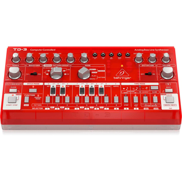 Behringer TD-3-SB Strawberry Analog Bass Line Synthétiseur de bureau