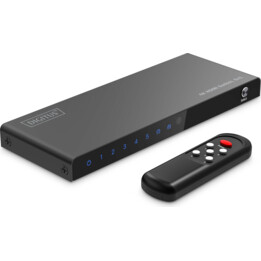 DIGITUS HDMI Switch, 5x1 4K/60Hz HDCP 2.3