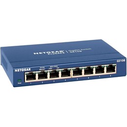 NETGEAR ProSafe 8-Port Gigabit Desktop Switch Nicht verwaltetes Gigabit Ethernet (10/100/1000) Blau