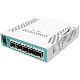 Switch Mikrotik CRS106-1C-5S Gigabit Ethernet (10/100/1000) com suporte para PoE Branco
