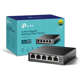 TP-Link TL-SG1005P Network Links Unmanaged Gigabit Ethernet (10/100/1000) Power over Ethernet (PoE) Black