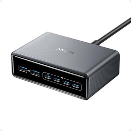 Anker Prime GaN 2x USB-A 4x USB-C PD 200W chargeur multiport Noir