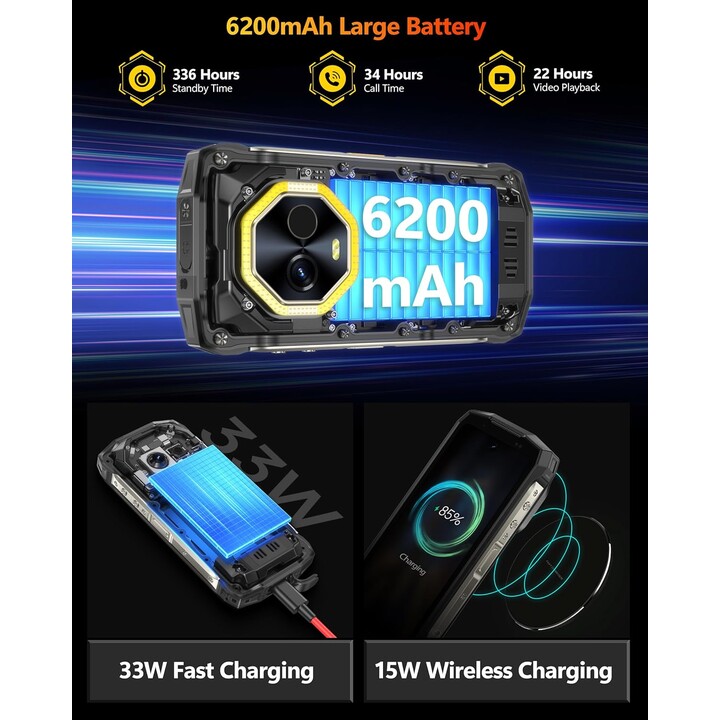 Ulefone Armor Mini 20 Pro 5G 8Go 256Go Dual Sim Noir
