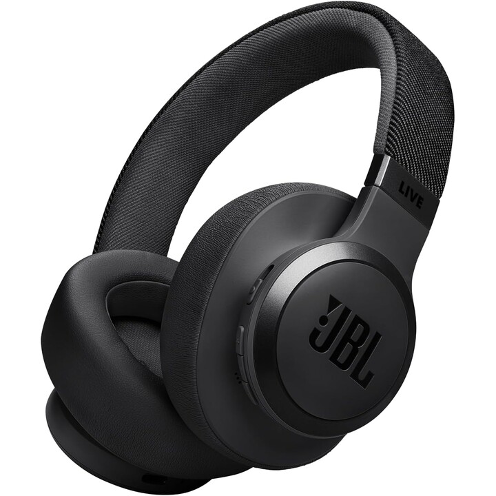 Casque supra-auriculaire sans fil JBL Live 770NC avec Smart Ambient, 65 heures d'autonomie, noir