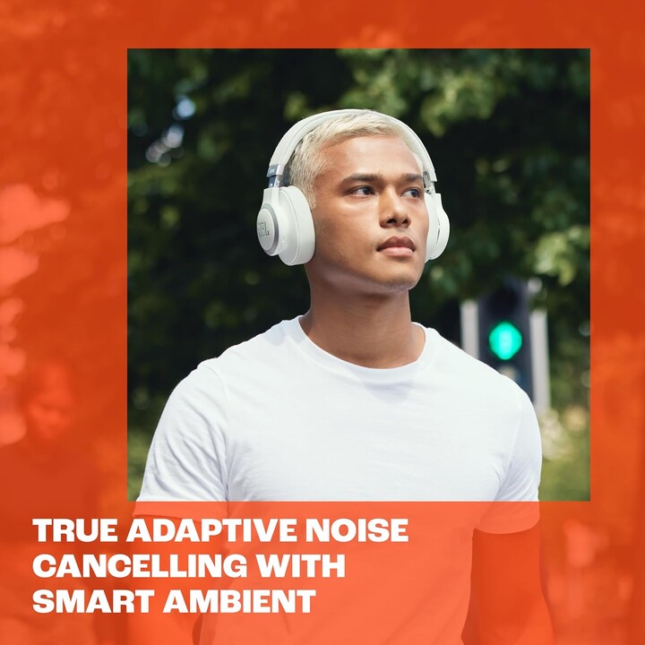 Cuffie JBL Live 770NC True Wireless On-Ear con Smart Ambient, 65 ore di riproduzione, nere