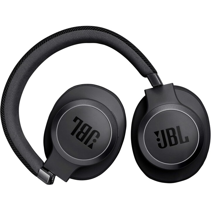 Cuffie JBL Live 770NC True Wireless On-Ear con Smart Ambient, 65 ore di riproduzione, nere