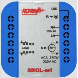 ROPAM SROL-ari wireless, controller per tapparelle 230VAC, amerometro, stato tapparelle nell applicazione e pannello touch