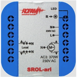 ROPAM SROL-ari wireless, 230VAC roller shutter controller, amerometer, roller shutter status in the application and touch panel 