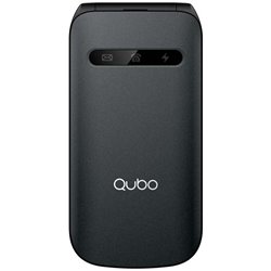 Qubo X-209 Téléphone portable 4G pour seniors/Noir