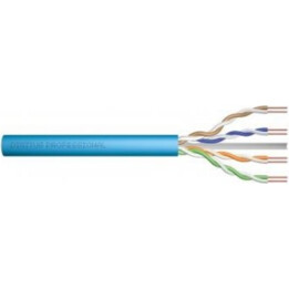Cavo di installazione DIGITUS Cat.6A, U/UTP, B2ca, AWG 23/1, LSOH, 100 m, blu