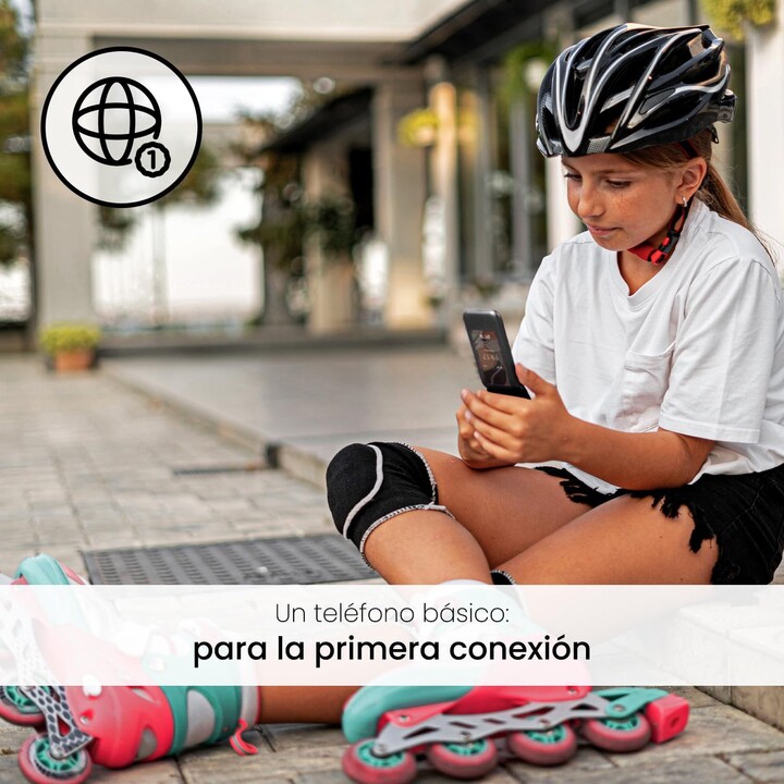 Teléfono Móvil SPC WILD para Personas Mayores/ 4G/ Negro