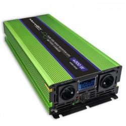 Qoltec Monolith adaptador e inversor de corriente Auto 4000 W Verde