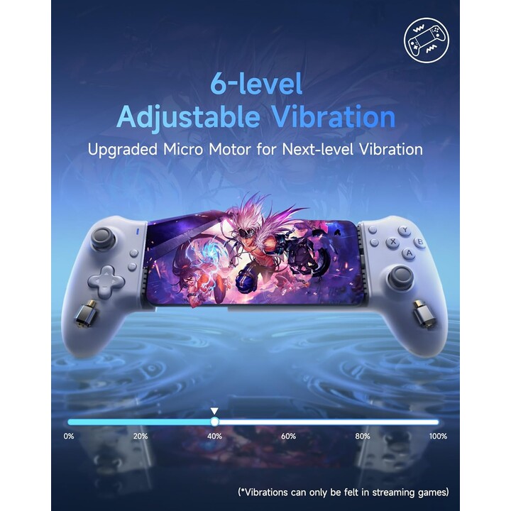 EasySMX M15 Typ C Mobile Gaming Controller für Android/iPhone, Controller mit Hall-Joysticks und mechanischem Auslöser