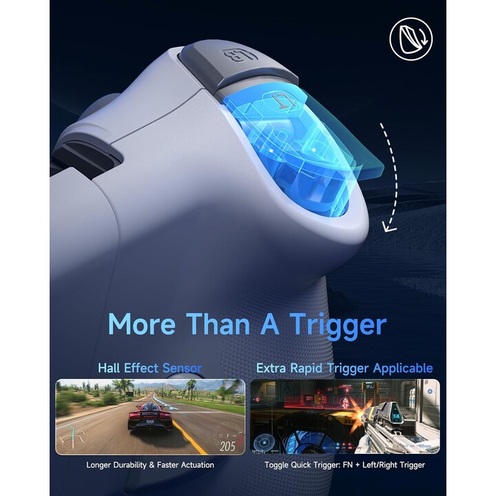EasySMX M15 Type C Mobile Gaming Controller for Android/iPhone, Controller with Hall Joysticks and Trigger Mechanical