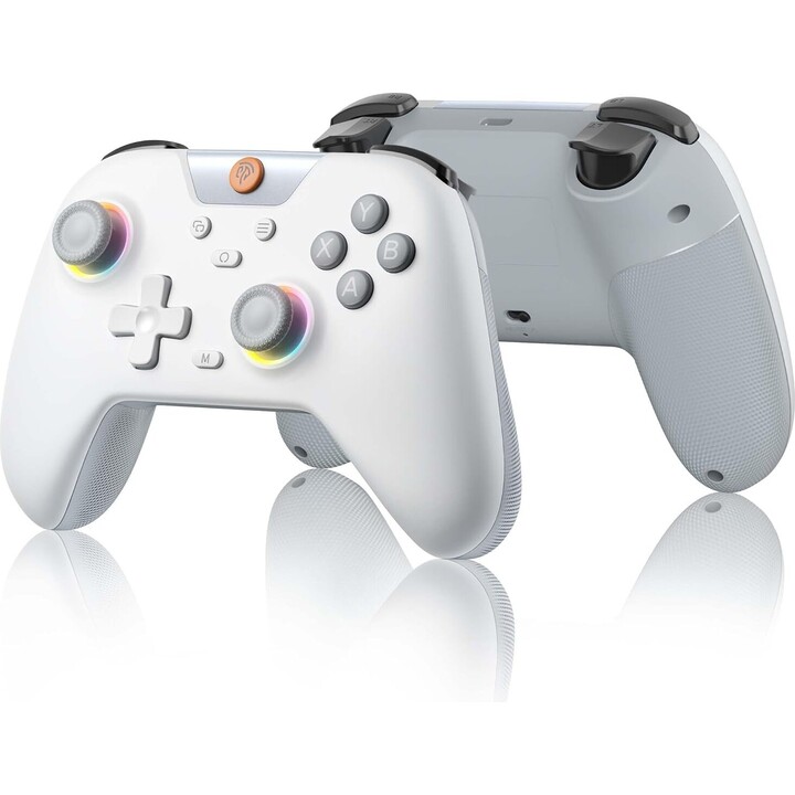 EasySMX X05 2,4 g kabelloser Gaming-Controller mit Hall-Effekt für PC/Steam/iPhone/Android/Switch – Weiß